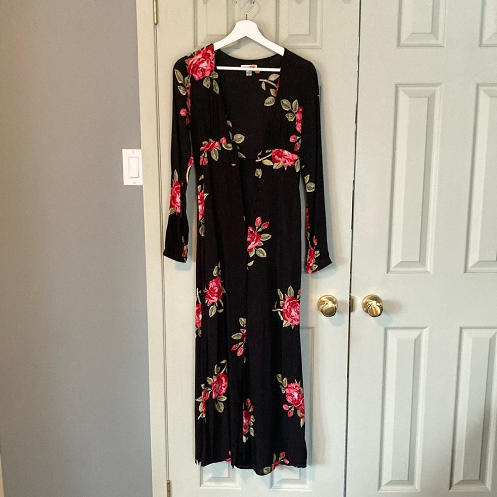 🖤 Robe longue fleurie